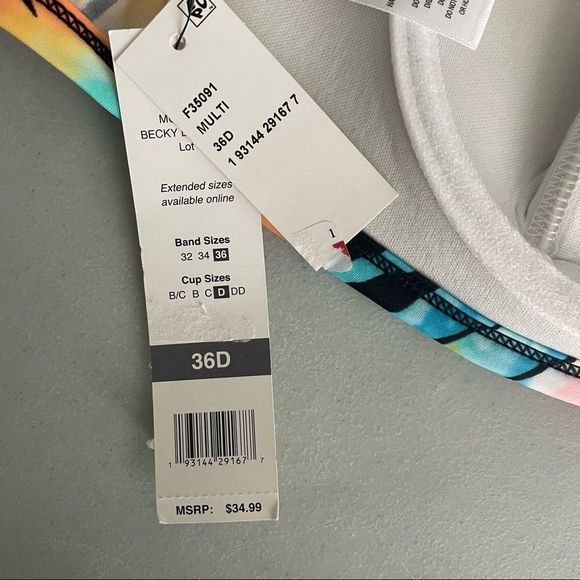 SUNDAZED 💙
Paradise Palm Becky Bra Sized
Bikini Top Paradise Palm 36D - Picture 6 of 9